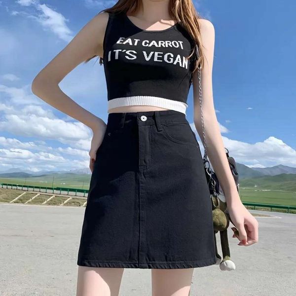 designer fat cowboy skirt womens summer pure desire a line skinny butt covering short, Black
designer fat cowboy skirt womens summer pure desire a line skinny butt covering short, Black