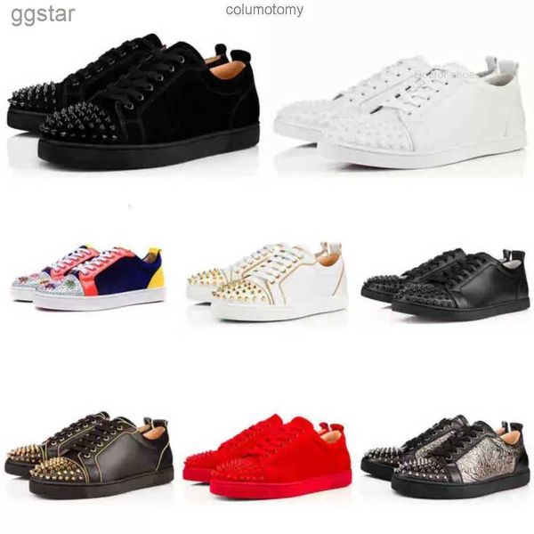 with box loubutins christians red-bottomes designer shoes s low cut spikes flats casual shoes men women sneakers suede silver diamond sports, Black
with box loubutins christians red-bottomes designer shoes s low cut spikes flats casual shoes men women sneakers suede silver diamond sports, Black