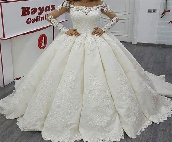 2017 bateau ball gown wedding dresses illusion long sleeves major lace appliqued floor length sweep train bridal gowns7232375, White
2017 bateau ball gown wedding dresses illusion long sleeves major lace appliqued floor length sweep train bridal gowns7232375, White