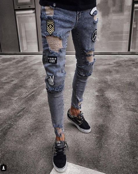 men stylish ripped jeans biker slim straight frayed denim trousers fashion skinny pants1489561, Blue
men stylish ripped jeans biker slim straight frayed denim trousers fashion skinny pants1489561, Blue