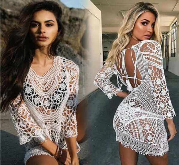 swimwear cover up women white lace tunic beach dress clothing backless bathing suit crochet bikini swimming beach wear7581292, Black;gray
swimwear cover up women white lace tunic beach dress clothing backless bathing suit crochet bikini swimming beach wear7581292, Black;gray