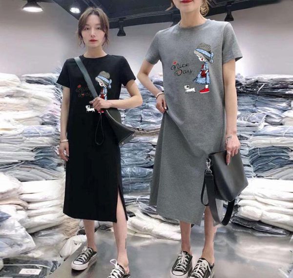 oneimirry new short sleeve korean women dress casual graphic print tshirt dresses girl black o neck slim vestidos verano 20202544152, Black;gray
oneimirry new short sleeve korean women dress casual graphic print tshirt dresses girl black o neck slim vestidos verano 20202544152, Black;gray