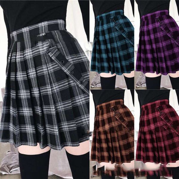 plaid printed four sided short skirt for girls to go out and show their slimness a line, Black
plaid printed four sided short skirt for girls to go out and show their slimness a line, Black