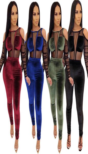 winter women 039s sets tracksuits full sleeve mesh velvet bodysuits pants suit two piece set night club party outfits s27533965, Gray
winter women 039s sets tracksuits full sleeve mesh velvet bodysuits pants suit two piece set night club party outfits s27533965, Gray