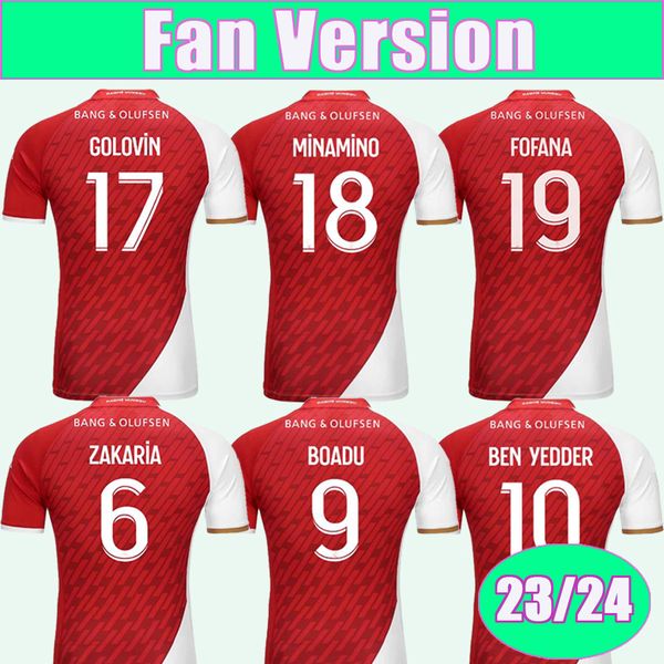 23 24 as monaco mens soccer jerseys felix fofana minamino embolo ben yedder m. camara zakaria boadu golovin home short sleeve football shirt, Black;yellow
23 24 as monaco mens soccer jerseys felix fofana minamino embolo ben yedder m. camara zakaria boadu golovin home short sleeve football shirt, Black;yellow