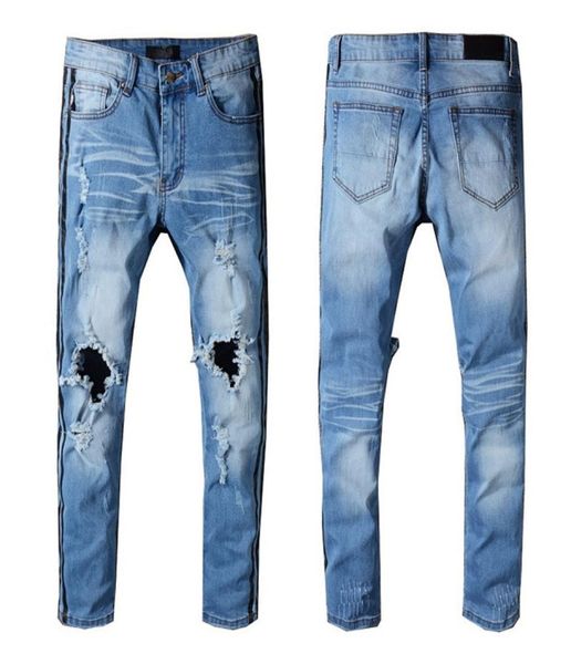 fashion summer style casual men jeans motorcycle ripped holes denim pants high street hip hop slim fit mens jean7634602, Blue
fashion summer style casual men jeans motorcycle ripped holes denim pants high street hip hop slim fit mens jean7634602, Blue