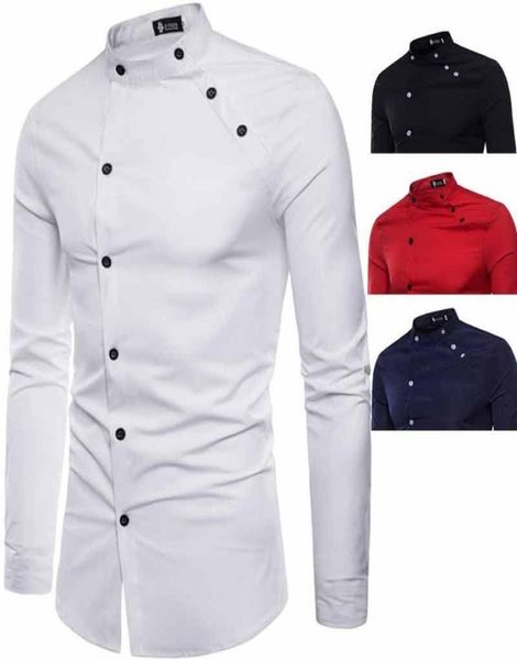 men039s casual shirts diagonal shirt long sleeve with small collar men blouse mens button gentlemen3708761, White;black
men039s casual shirts diagonal shirt long sleeve with small collar men blouse mens button gentlemen3708761, White;black