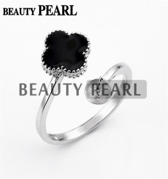 pearl ring settings black cloverleaf ring base 925 sterling silver diy jewellery semi mount 5 pieces2906082, Slivery;crystal
pearl ring settings black cloverleaf ring base 925 sterling silver diy jewellery semi mount 5 pieces2906082, Slivery;crystal