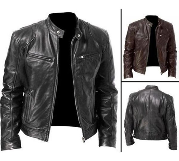 men039s jackets autumn winter mens leather jacket men coats stand collar zipper black motor biker motorcycle4780688, Black;brown
men039s jackets autumn winter mens leather jacket men coats stand collar zipper black motor biker motorcycle4780688, Black;brown