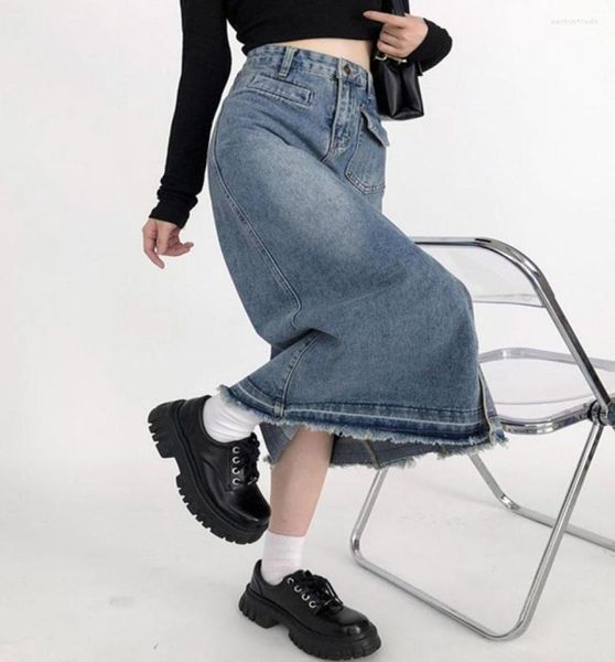 skirts fashion women denim skirt 2023 autumn winter high waist side slit jean midcalf female solid color casual aline bottoms4473867, Black
skirts fashion women denim skirt 2023 autumn winter high waist side slit jean midcalf female solid color casual aline bottoms4473867, Black