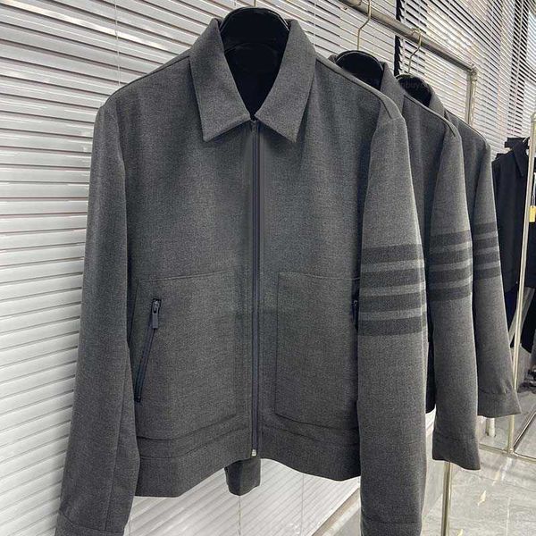tb thom jacket business causal winter clothing zipper style coat fashion windbreaker classic stripes outdoor leisure coat, Black;brown
tb thom jacket business causal winter clothing zipper style coat fashion windbreaker classic stripes outdoor leisure coat, Black;brown