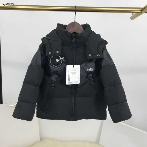 23ss designer kids down jackets splicing design baby winter clothing size 110-160 cm zipper pocket decoration hooded outwear aug16, Blue;gray
23ss designer kids down jackets splicing design baby winter clothing size 110-160 cm zipper pocket decoration hooded outwear aug16, Blue;gray