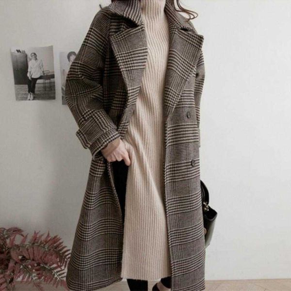 double breasted wide waisted wool overcoat full sleeve jacket cloak women autumn winter long plaid woolen coat4buy, Black
double breasted wide waisted wool overcoat full sleeve jacket cloak women autumn winter long plaid woolen coat4buy, Black