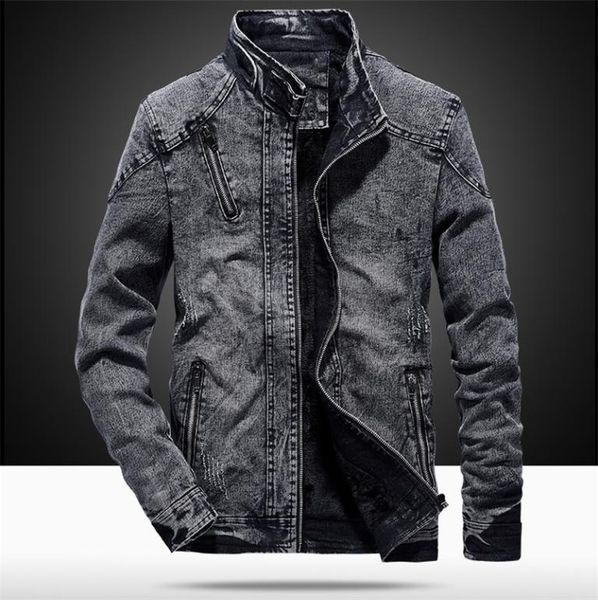 vintage denim jackets men slim fit solid color casual mens jeans coat fashion stand clothes for men black blue casaca hombre 201219486143, Black;brown
vintage denim jackets men slim fit solid color casual mens jeans coat fashion stand clothes for men black blue casaca hombre 201219486143, Black;brown
