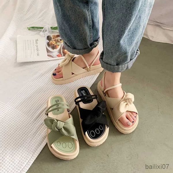 sandals new women sandals fashion butterfly-knot fairy style thick soled female flat shoes casual summer ladies slippers sandalias r230821, Black
sandals new women sandals fashion butterfly-knot fairy style thick soled female flat shoes casual summer ladies slippers sandalias r230821, Black