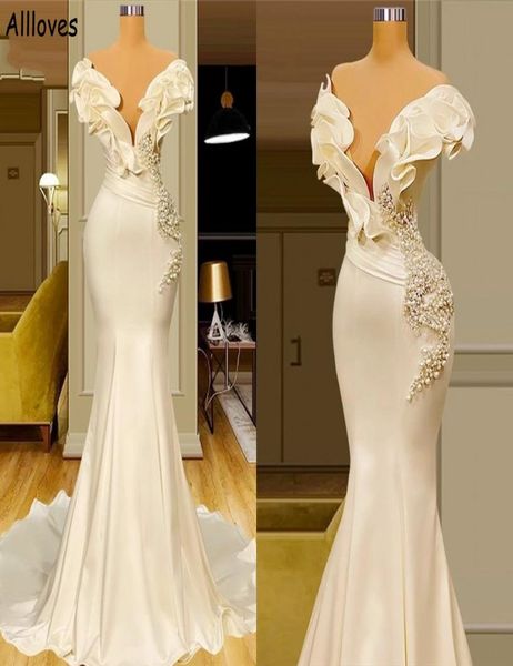 ivory satin ruffles off the shoulder mermaid wedding dresses elegant pearls beaded vintage boho bridal gowns sweep train vestidos 9815789, White
ivory satin ruffles off the shoulder mermaid wedding dresses elegant pearls beaded vintage boho bridal gowns sweep train vestidos 9815789, White