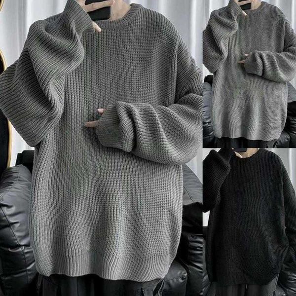 men's sweaters men korean fashion long sleeve shirts solid color o neck oversized knitted fall sweater streetwear pullovers, White;black
men's sweaters men korean fashion long sleeve shirts solid color o neck oversized knitted fall sweater streetwear pullovers, White;black