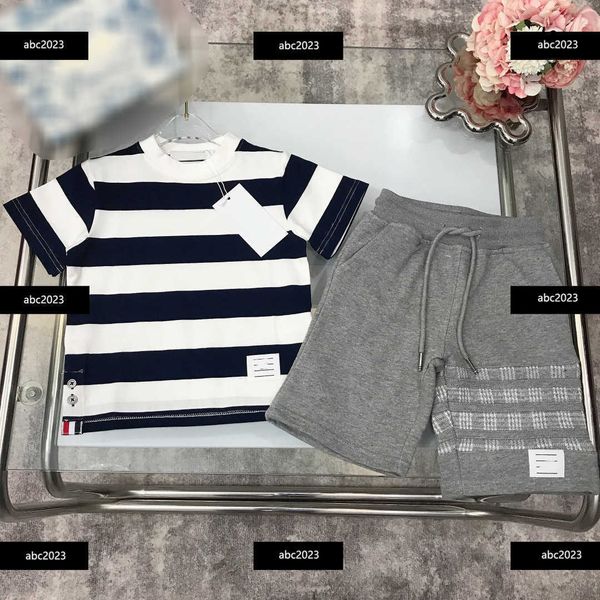 new tracksuits stripe kid sets designer baby suit size 100-160 cm 2pcs cotton t-shirt and sweater knitted shorts april10, White
new tracksuits stripe kid sets designer baby suit size 100-160 cm 2pcs cotton t-shirt and sweater knitted shorts april10, White