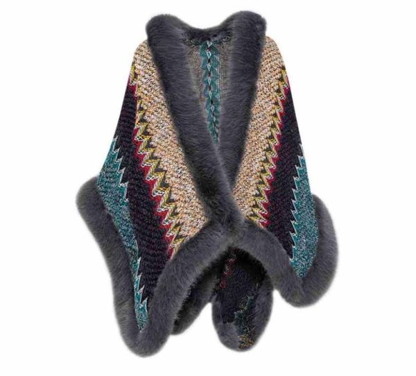 women039s rabbit fur cape fashion coat poncho wide knit overcoat faux fur cardigan cloak plus size for spring winter autumn8904485, Black
women039s rabbit fur cape fashion coat poncho wide knit overcoat faux fur cardigan cloak plus size for spring winter autumn8904485, Black