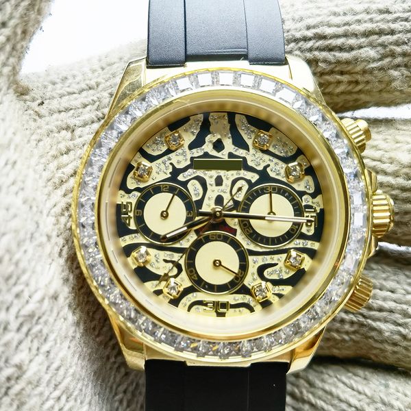 automatic high-luxury men's watch universe timekeeping series 116588tbr stair diamond-encrusted panda plate 40mm diamond rim rubber ban, Slivery;brown
automatic high-luxury men's watch universe timekeeping series 116588tbr stair diamond-encrusted panda plate 40mm diamond rim rubber ban, Slivery;brown