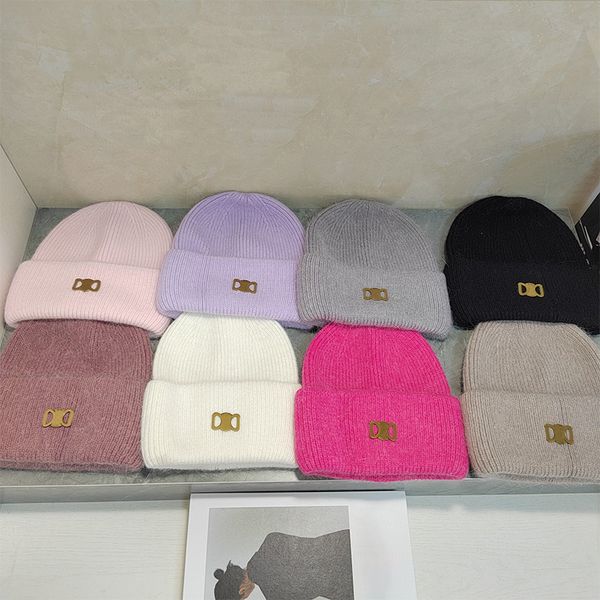 

Designer Knitted Hat Winter Beanie Cap Fashion Skull Caps for Man Woman Warm Hats 8 Colors, C1