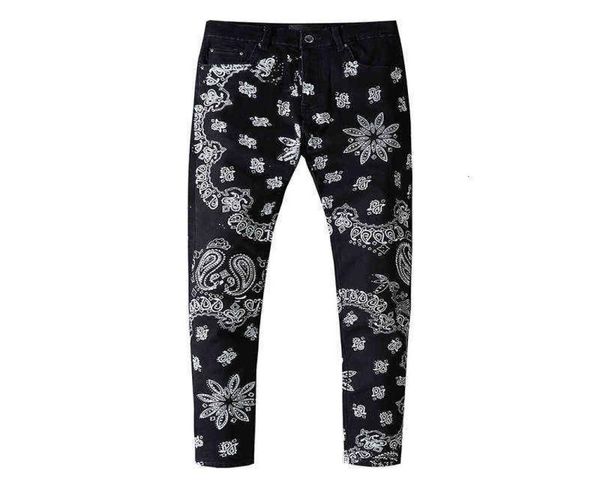 men039s jeans cashew blossom pants print slim fit small foot men039s perforated black jeans casual1722149, Blue
men039s jeans cashew blossom pants print slim fit small foot men039s perforated black jeans casual1722149, Blue