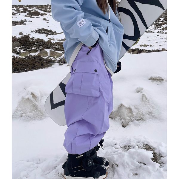 women's pants outdoor windproof waterproof warm violet color snow trousers oversize ski winter snowboard cargo 230818, Black;white
women's pants outdoor windproof waterproof warm violet color snow trousers oversize ski winter snowboard cargo 230818, Black;white