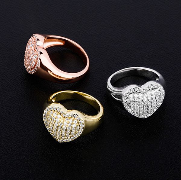 hiphop jewelry diamond rose gold heart ring designer for woman copper white aaa cubic zirconia silver womens rings punk accessories valentin, Golden;silver
hiphop jewelry diamond rose gold heart ring designer for woman copper white aaa cubic zirconia silver womens rings punk accessories valentin, Golden;silver