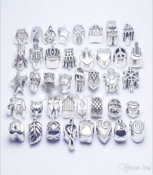 mix 40 style silver plated big hole loose beads metal charms for p diy jewelry bracelet for european charms bracelet&necklace kka11694117332, Black
mix 40 style silver plated big hole loose beads metal charms for p diy jewelry bracelet for european charms bracelet&necklace kka11694117332, Black