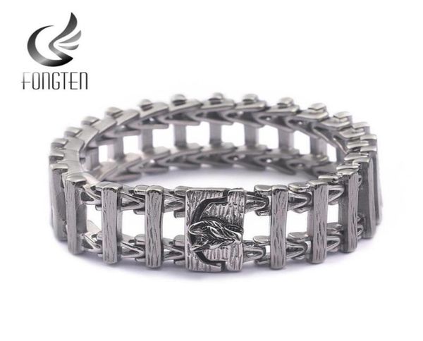 fongten wolf charm hollow mens bracelet punk viking stainless steel special rock bracelets wide heavy fashion jewelry link chain684378371, Black
fongten wolf charm hollow mens bracelet punk viking stainless steel special rock bracelets wide heavy fashion jewelry link chain684378371, Black