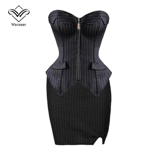 corset corsets and bustiers burlesque black stripe corset with skirt zipper lace up corsages corselet plus size s6xl4145258, Black;white
corset corsets and bustiers burlesque black stripe corset with skirt zipper lace up corsages corselet plus size s6xl4145258, Black;white
