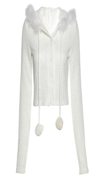 women autumn long sleeve hoodie cardigan fluffy plush patchwork pompom drawstring sweater coat solid color slim white crop q1fa wo5151569, Black;brown
women autumn long sleeve hoodie cardigan fluffy plush patchwork pompom drawstring sweater coat solid color slim white crop q1fa wo5151569, Black;brown