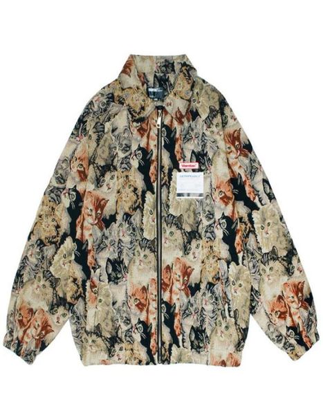 men039s jackets men hip hop cat print jacket coat streetwear bomber 2021 autumn harajuku cotton casual outwear zipper8326075, Black;brown
men039s jackets men hip hop cat print jacket coat streetwear bomber 2021 autumn harajuku cotton casual outwear zipper8326075, Black;brown