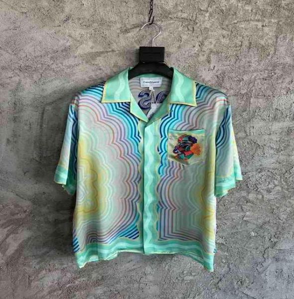 masao san 2022ss silk shirt print casual mens shirts short sleeves summer tees designer mens beach 1413104, White;black
masao san 2022ss silk shirt print casual mens shirts short sleeves summer tees designer mens beach 1413104, White;black
