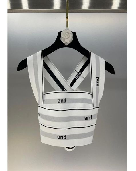 2022 crops vest runway fashion summer women letters stripe lady tanks elastic bandage sleeveless stretch crops vest2718789, White
2022 crops vest runway fashion summer women letters stripe lady tanks elastic bandage sleeveless stretch crops vest2718789, White
