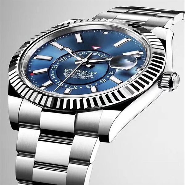 luxury watch new men's automatic mechanical calendar 42mm watch stainless steel sky-dweller gmt men's luminous fashion w217y, Slivery;brown
luxury watch new men's automatic mechanical calendar 42mm watch stainless steel sky-dweller gmt men's luminous fashion w217y, Slivery;brown