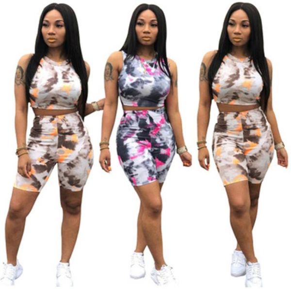 fashion print sport tracksuits womens tie dyed short sleeve vest t shirts shorts pant set twopiece outfits suit plus size cl7425151, Gray
fashion print sport tracksuits womens tie dyed short sleeve vest t shirts shorts pant set twopiece outfits suit plus size cl7425151, Gray