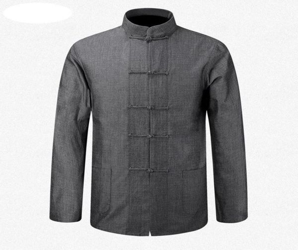 new male cotton shirt jackets traditional chinese men coat clothing kung fu tai chi uniform autumn spring long sleeve jacket for m7132661, Black;brown
new male cotton shirt jackets traditional chinese men coat clothing kung fu tai chi uniform autumn spring long sleeve jacket for m7132661, Black;brown