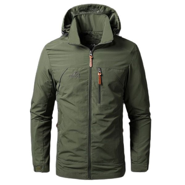 men's jackets waterproof military hooded jacket windbreaker outdoor camping sports elastic coat male clothing thin overcoat, Black;brown
men's jackets waterproof military hooded jacket windbreaker outdoor camping sports elastic coat male clothing thin overcoat, Black;brown