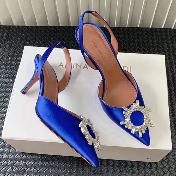 rear sling stiletto heel dress shoe pumps crystal-embellished buckle sandals women's slingback party evening shoes luxury designer high, Black
rear sling stiletto heel dress shoe pumps crystal-embellished buckle sandals women's slingback party evening shoes luxury designer high, Black