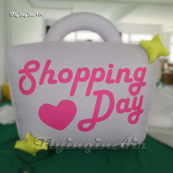 Image of Wonderful Large Advertising Inflatable Bag Model Shopping Handbag Balloon With Ornaments For Store Promotion Event Show