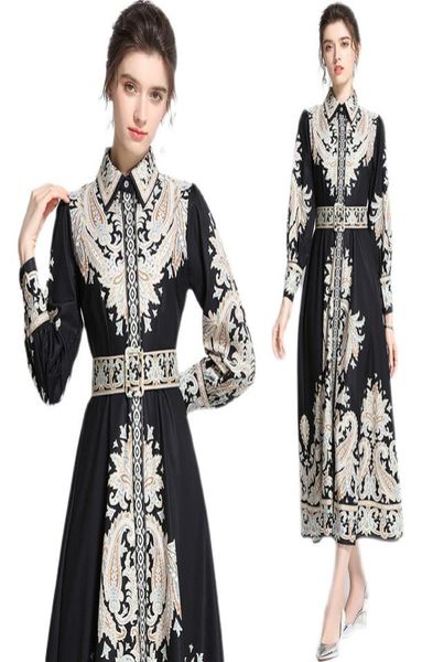 drop whole spring summer fall floral print lapel neck long sleeve singlebreasted belt women ladies fashion temperamen6250968, Black;gray 
drop whole spring summer fall floral print lapel neck long sleeve singlebreasted belt women ladies fashion temperamen6250968, Black;gray