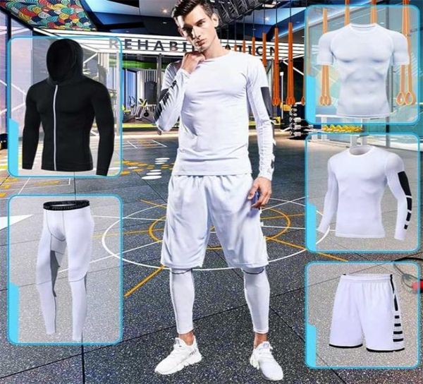 men039s running tracksuit training fitness sportswear set compression leggings sport clothes gym tight sweatpants rash guard ly1128140, Gray
men039s running tracksuit training fitness sportswear set compression leggings sport clothes gym tight sweatpants rash guard ly1128140, Gray