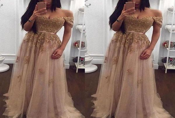 champagne lace beaded off the shoulder arabic evening dresses sweetheart aline tulle prom dress vintage formal prom party g9732339, Black;red
champagne lace beaded off the shoulder arabic evening dresses sweetheart aline tulle prom dress vintage formal prom party g9732339, Black;red