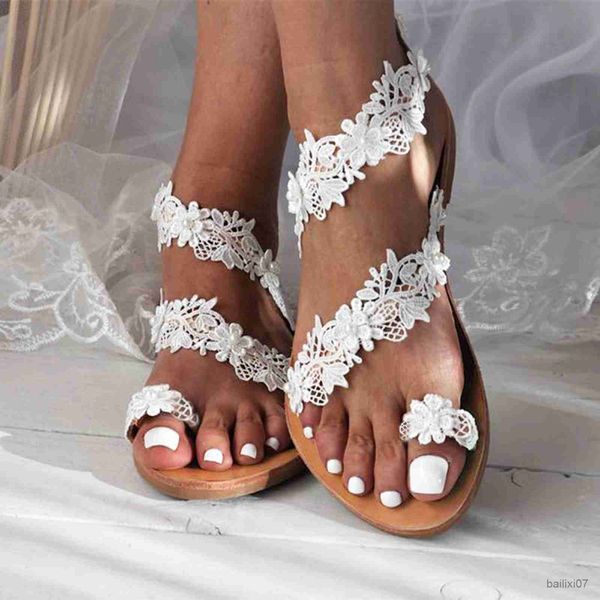 sandals summer women white flat sandals luxury pearls bridal wedding shoes lace flowers ankle strap beach sandals slippers r230821, Black
sandals summer women white flat sandals luxury pearls bridal wedding shoes lace flowers ankle strap beach sandals slippers r230821, Black
