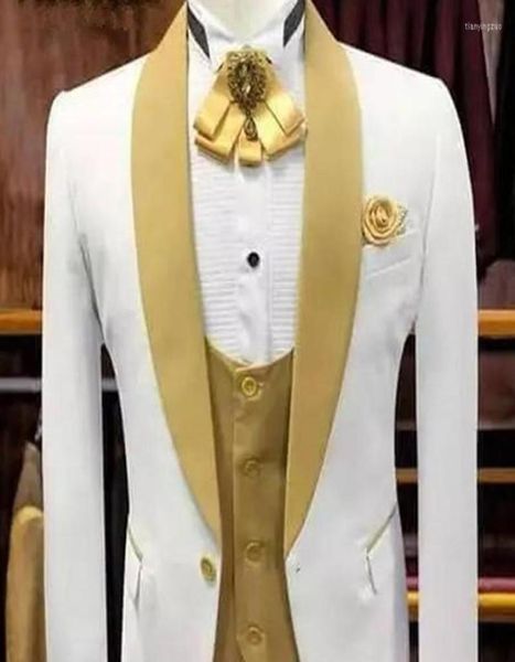 men039s suits white and gold wedding evening dress groomsman shawl lapel men suit for 3pcs costume homme jacket vest pants7241272, White;black
men039s suits white and gold wedding evening dress groomsman shawl lapel men suit for 3pcs costume homme jacket vest pants7241272, White;black