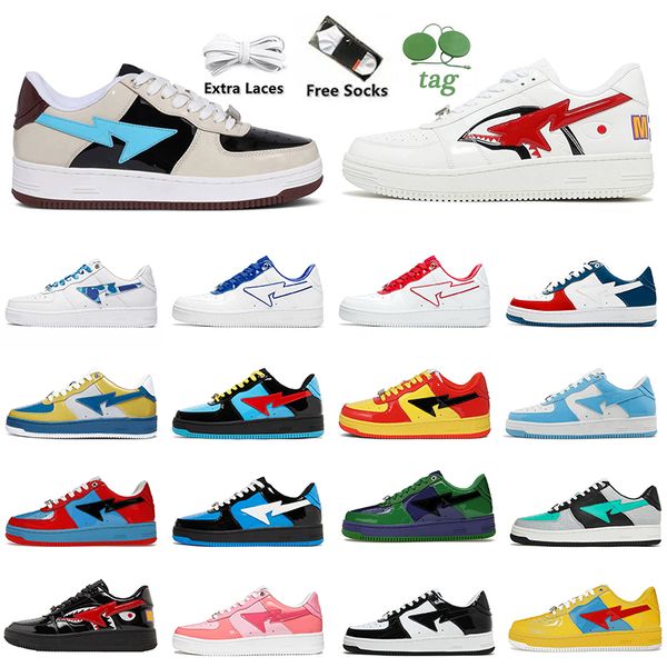 2023 designer casual shoes sk8 sta women men sneakers flats pantent leather black white sharks color camo combo pink abc camos blue original
2023 designer casual shoes sk8 sta women men sneakers flats pantent leather black white sharks color camo combo pink abc camos blue original