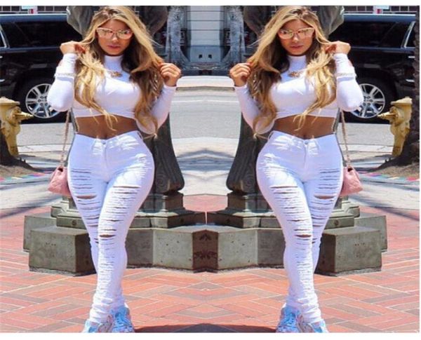 2019 new fashion wild casual big hole small feet pants personality honing broken elastic jeans women039s trousers9839741, Blue
2019 new fashion wild casual big hole small feet pants personality honing broken elastic jeans women039s trousers9839741, Blue