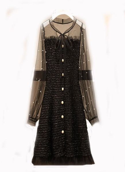 women039s clothing elegant dresses new 2020 spring and autumn black bow collar beading mesh long sleeve tweed plus size dress1914649, Black;gray
women039s clothing elegant dresses new 2020 spring and autumn black bow collar beading mesh long sleeve tweed plus size dress1914649, Black;gray