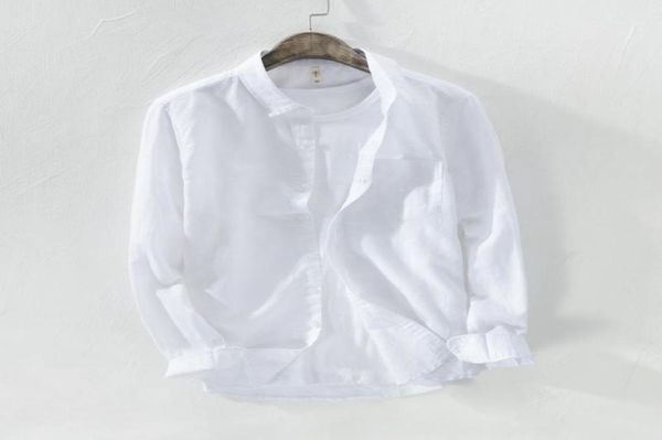 men039s casual shirts 2021 summer mens luxury cotton linen beach designer long sleeved business male work single breasted s7738762, White;black
men039s casual shirts 2021 summer mens luxury cotton linen beach designer long sleeved business male work single breasted s7738762, White;black